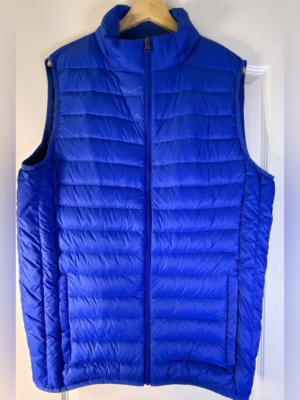 Saddlebred Big & Tall LT Down Puffer Vest Royal Blue 90/10 Feather Quilted